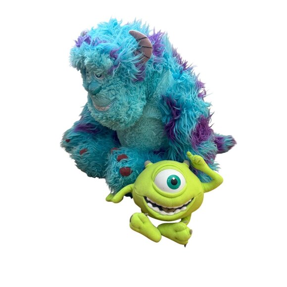 Disney Monsters Inc Sulley & Mike Wazowski Plush Stuffed Animal Set - Picture 10 of 10